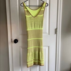 Yellow and beige striped Rebecca Minkoff Dress